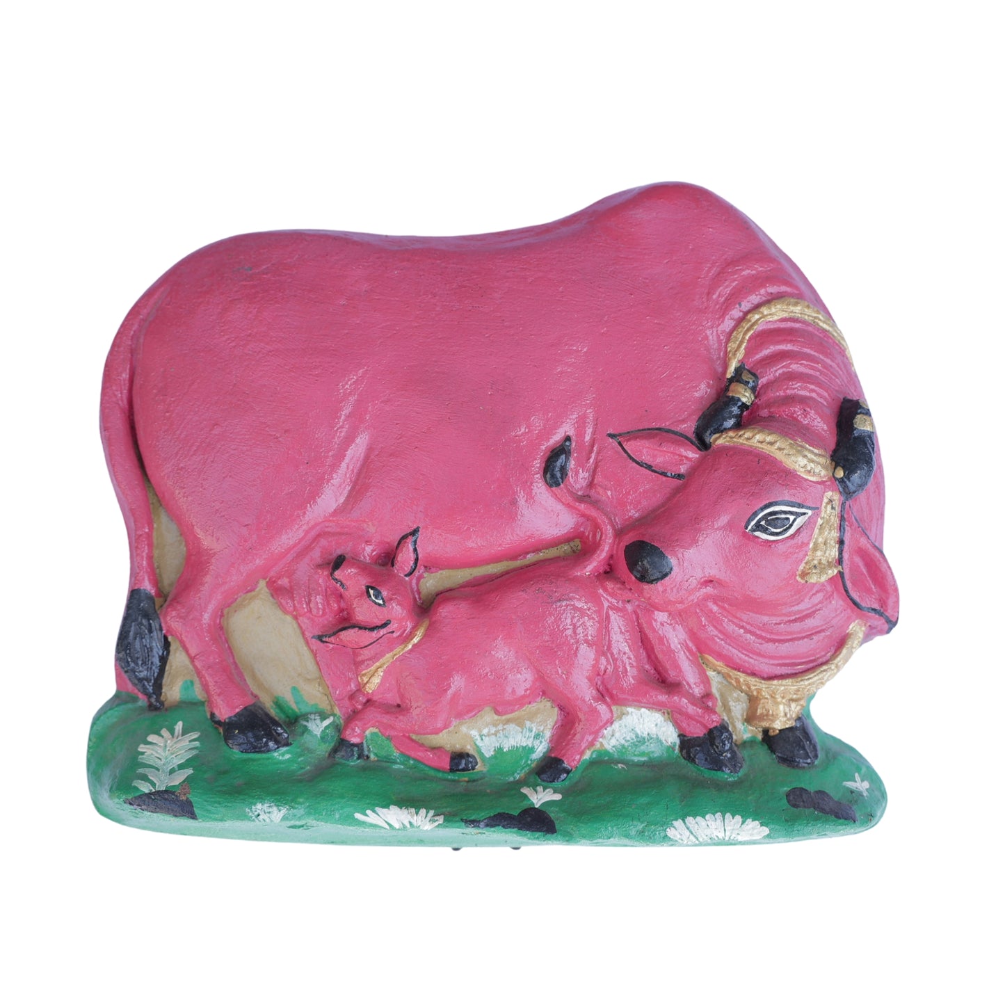 Kamdhenu Cow with Calf Idol
