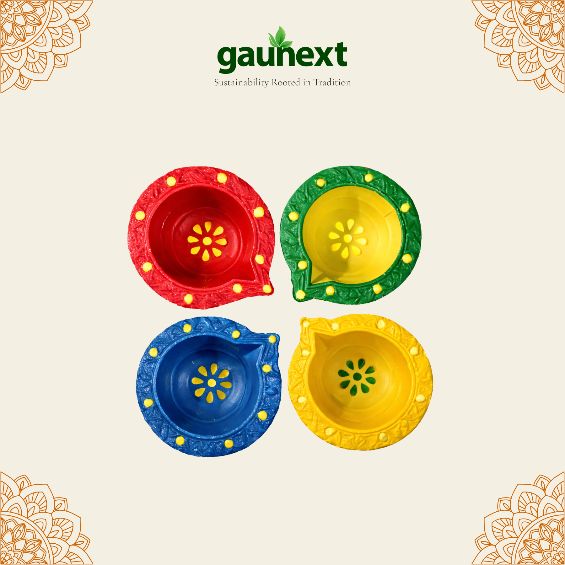 Gaumaya Shubh Utsav Diyas (Pack of 10)
